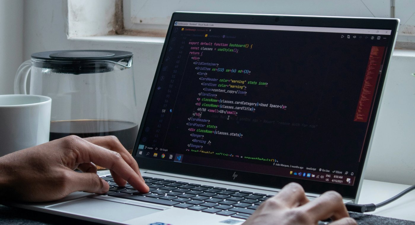 Code editor open on a computer screen